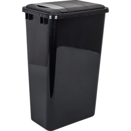 Hardware Resources Black 50 Quart Plastic Waste Container Lid CAN-50LID